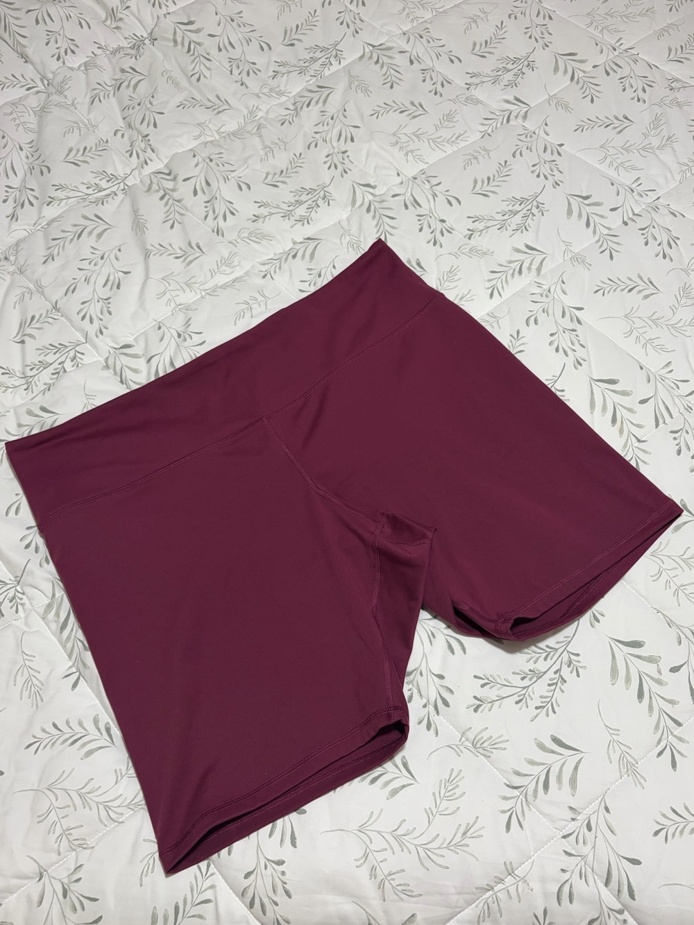 Plus Size Activewear Shorts 3X Reitmans Hyba High Waist Maroon Purple Workout